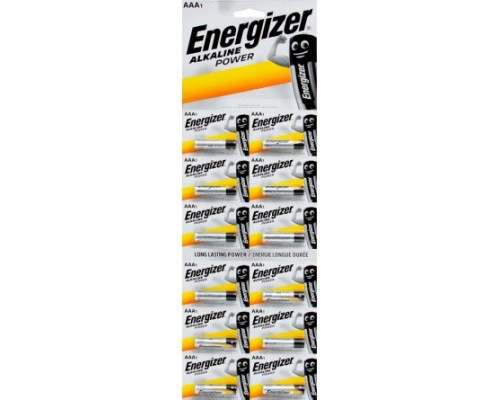 Батарейка щелочная ENERGIZER LR03 (AАA) POWER 1.5В бл/20 (отрывной по 1шт.)