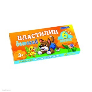 Пластилин 6цв TM Legend Пластилин 6цв TM Legend