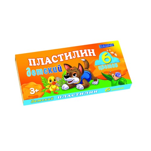 Пластилин 6цв TM Legend