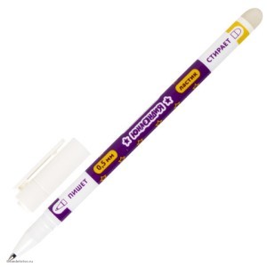 Ручка стираемая гелевая ЮНЛАНДИЯ ПИШИ-СТИРАЙ СИНЯЯ комплект 12шт