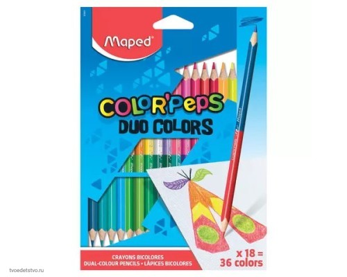 Карандаши двусторонние MAPED 181594