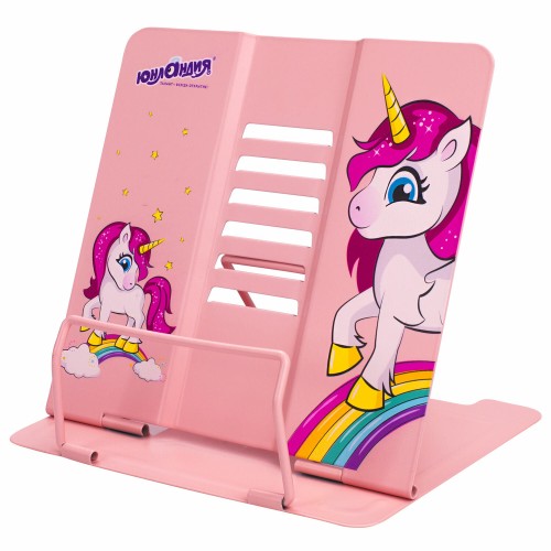 Подставка для книг и учебников ЮНЛАНДИЯ Neon Unicorn 