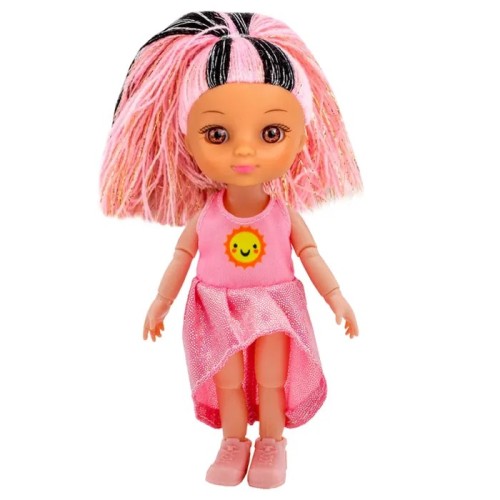 Шарнирная кукла с розовыми волосами Funky Toys