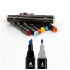 Маркеры для скетчинга двусторонние BRAUBERG ART DEBUT BLACK НАБОР 60 шт. пластиковый кейс 152131