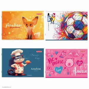 Альбом для рисования А4 24л ПИФАГОР Альбом для рисования А4 24л ПИФАГОР