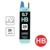 Грифели запасные 0,7мм HB BRAUBERG