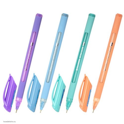 Ручка шариковая масляная BRAUBERG Extra Glide Soft Pastel СИНЯЯ