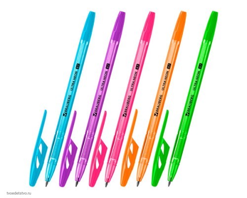 Ручка шариковая BRAUBERG ULTRA NEON СИНЯЯ