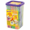 Ручка шариковая масляная ЮНЛАНДИЯ CANDY СИНЯЯ корпус ассорти