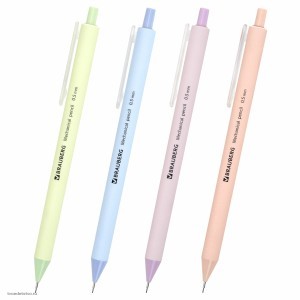 Карандаши механический BRAUBERG SOFT PASTEL комплект 4шт