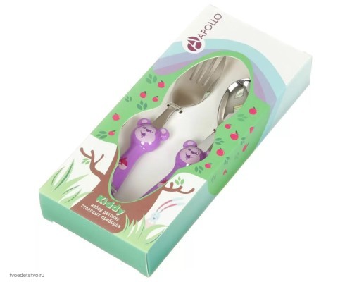 Набор детских столовых приборов 2шт Kiddy Apollo
