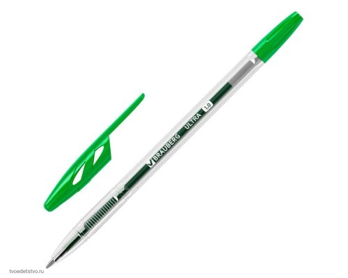 Ручка шариковая BRAUBERG ULTRA ЗЕЛЕНАЯ