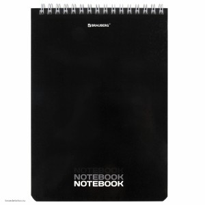 Блокнот А5 60л BRAUBERG Black комплект 5шт 