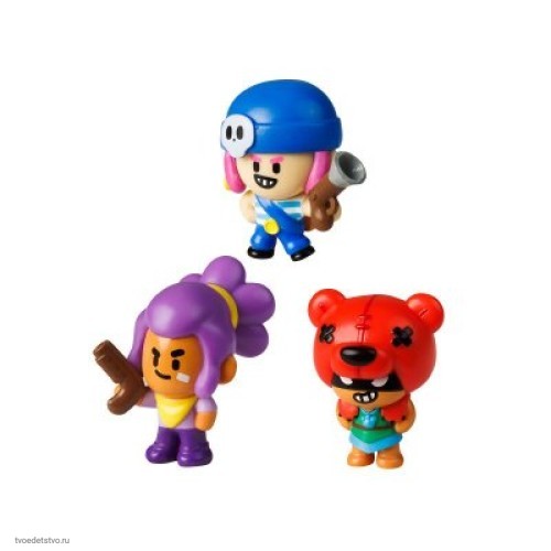 Коллекционные фигурки Brawl Stars Нита Шелли и Пайпер