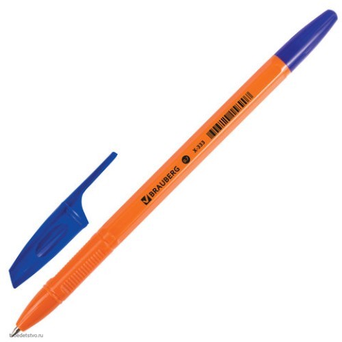 Ручка шариковая BRAUBERG X-333 NEON СИНЯЯ