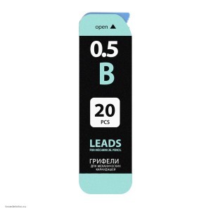 Грифели запасные 0,5мм B BRAUBERG