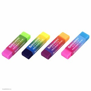 Карандаш чернографитный STAFF EVERYDAY 6шт + Ластик BRAUBERG Grade