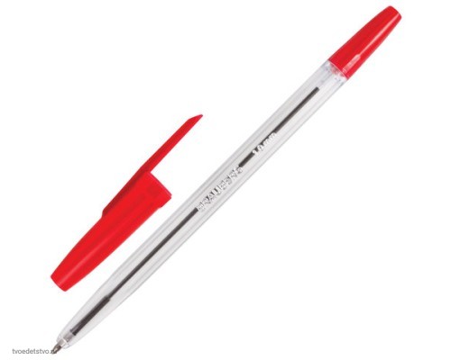 Ручка шариковая BRAUBERG Line КРАСНАЯ