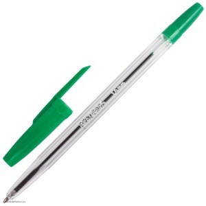 Ручка шариковая BRAUBERG Line ЗЕЛЕНАЯ