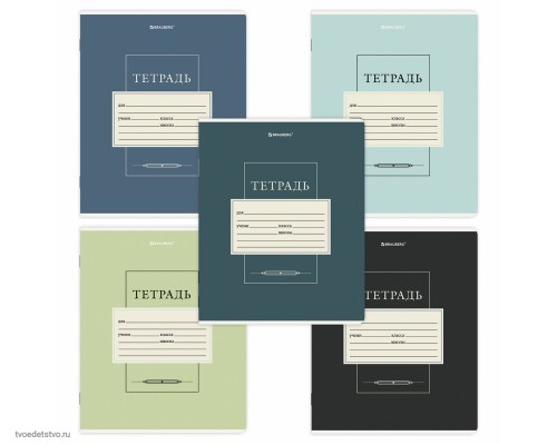 Тетрадь 18 л. BRAUBERG, клетка, обложка картон, CLASSIC, 107297