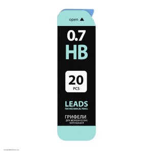 Грифели запасные 0,7мм HB BRAUBERG