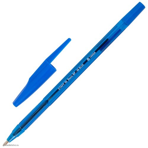 Ручка шариковая STAFF Basic BP-66 BLUE СИНЯЯ