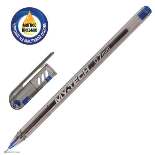 Ручка шариковая масляная PENSAN My-Tech СИНЯЯ