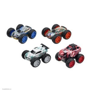 Игровой набор с 4 машинками и аксессуарами EXOST