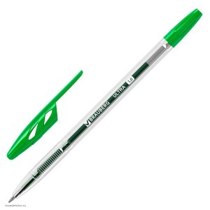 Ручка шариковая BRAUBERG ULTRA ЗЕЛЕНАЯ комплект 4шт