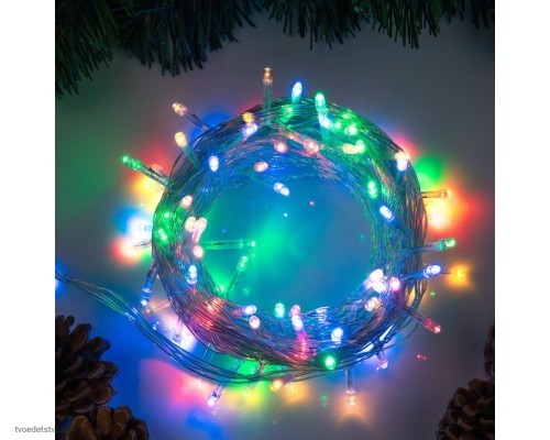 НИТЬ ECO. IP20, 10 м, Н.С. LED-100-220V, 8 режимов, МУЛЬТИ 3556779