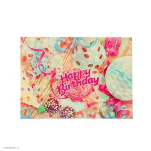 Открытка-мини Happy birthday Открытка-мини Happy birthday