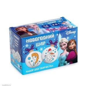 Набор для творчества Елочные шары под раскраску Холодное Сердце