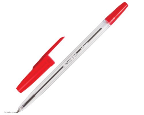 Ручка шариковая BRAUBERG Line красная комплект 12шт
