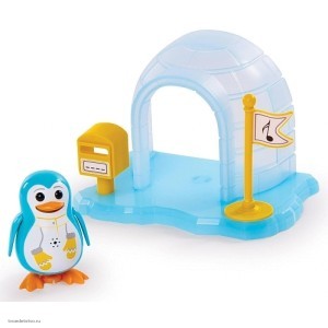 Интерактивная игрушка Пингвин в домике голубой Интерактивная игрушка Пингвин в домике голубой