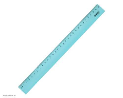 2 шт Линейка пластиковая 30 см, ПИФАГОР, прозрачная, тонированная, 210841