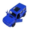Синяя инерционная машинка Внедорожник люкс die-cast, 1:32, открывающиеся двери, 1/144