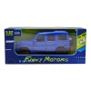 Синяя инерционная машинка Внедорожник люкс die-cast, 1:32, открывающиеся двери, 1/144