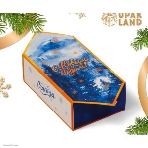 Складная коробка Зимний лес Складная коробка Зимний лес