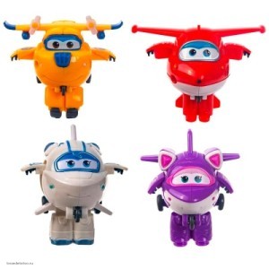 Набор из 4х мини-трансформеров Джетт Донни Астра Санни Супер крылья 