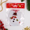 Ёлочная игрушка из фетра Снеговичок в красном шарфике Ёлочная игрушка из фетра Снеговичок в красном шарфике