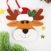 Ёлочная игрушка из фетра Новогодний олень Ёлочная игрушка из фетра Новогодний олень