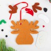 Ёлочная игрушка из фетра Новогодний олень Ёлочная игрушка из фетра Новогодний олень