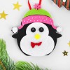 Ёлочная игрушка из фетра Пингвин в шапочке Ёлочная игрушка из фетра Пингвин в шапочке