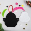 Ёлочная игрушка из фетра Пингвин в шапочке Ёлочная игрушка из фетра Пингвин в шапочке