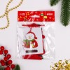 Ёлочная игрушка из фетра Снеговик с подарком Ёлочная игрушка из фетра Снеговик с подарком