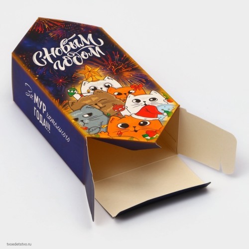 Складная коробка С Новым Годом