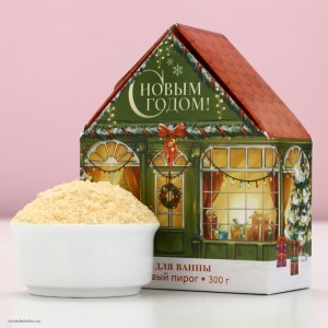 Соль для ванны с сухой пеной С Новым годом Соль для ванны с сухой пеной С Новым годом