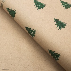 Бумага упаковочная крафтовая С Новым годом Бумага упаковочная крафтовая С Новым годом