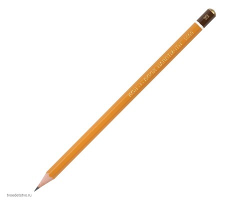 Карандаш чернографитный KOH-I-NOOR 1500, 1шт., 3B, корпус желтый, заточенный, 150003B01170RU Карандаш чернографитный KOH-I-NOOR 1500, 1шт., 3B, корпус желтый, заточенный, 150003B01170RU