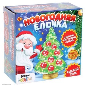 Набор для опытов Новогодняя елочка ЭВРИКИ 